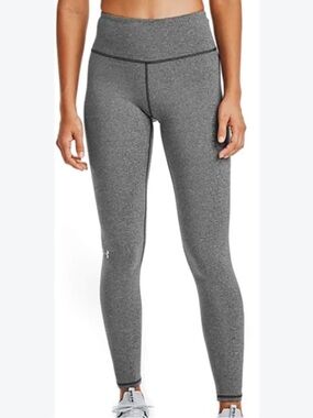 Under Armour Gray Performance ColdGear Compression Activewear Leggings Size L
